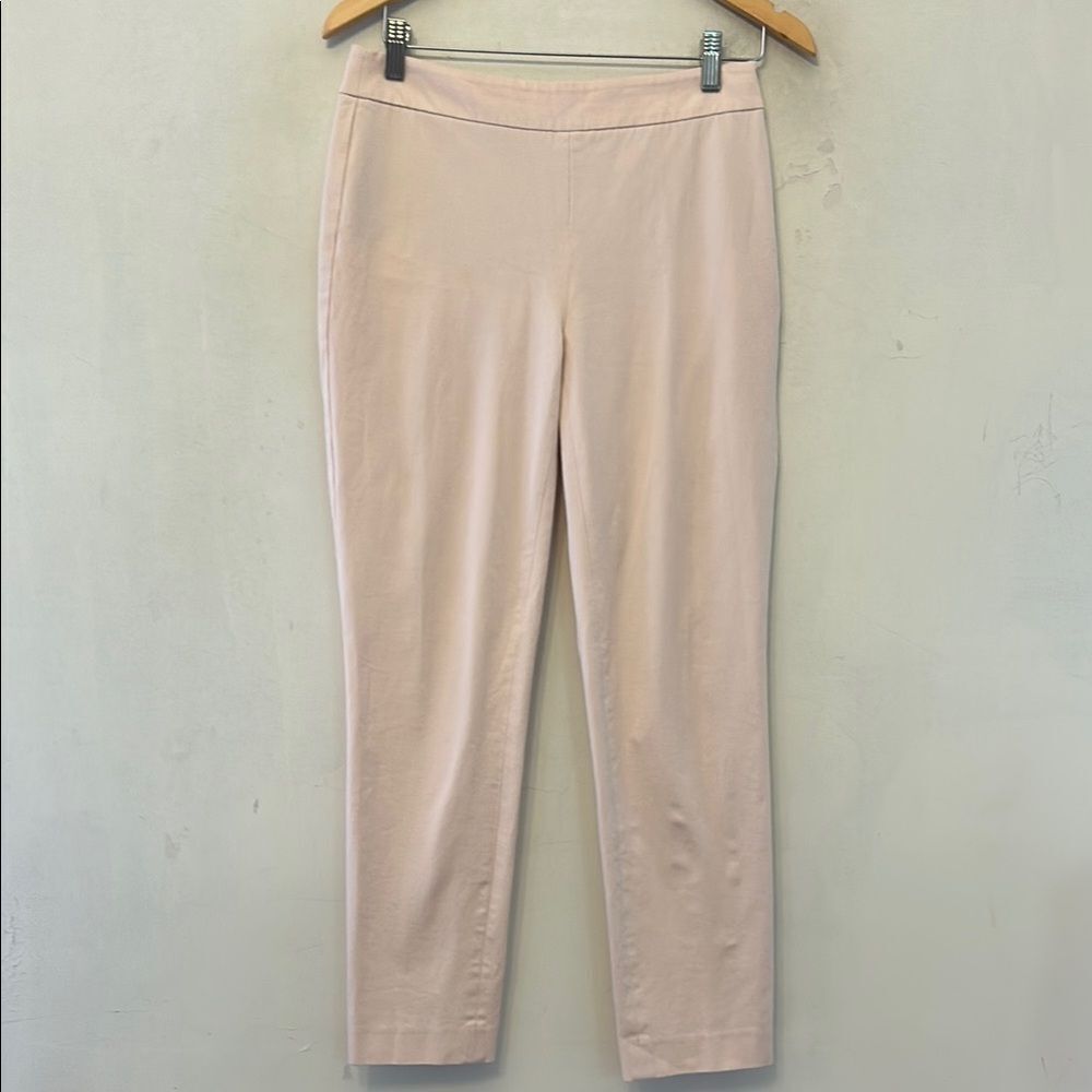 Talbots Pale pink Ankle Side zipped Pants Size 4 EUC